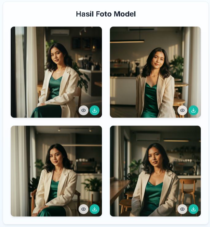 Contoh Foto Model AI