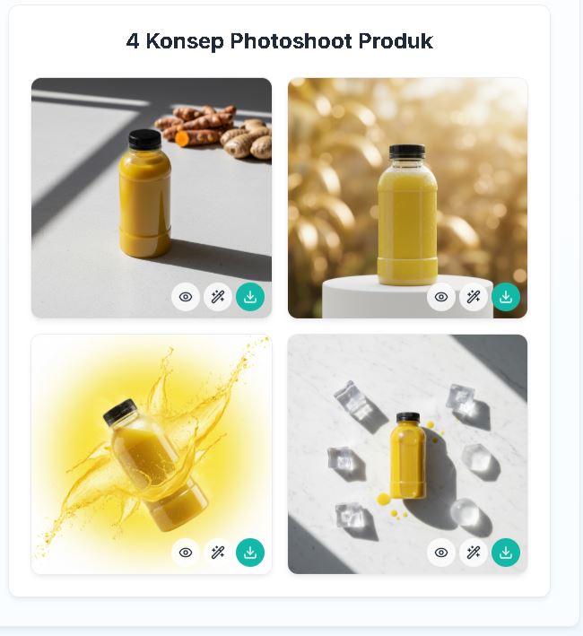 Contoh Foto Produk AI