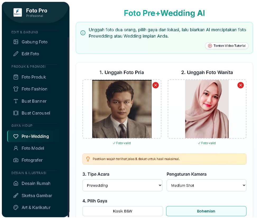 Contoh Foto Lawas Diperbaiki