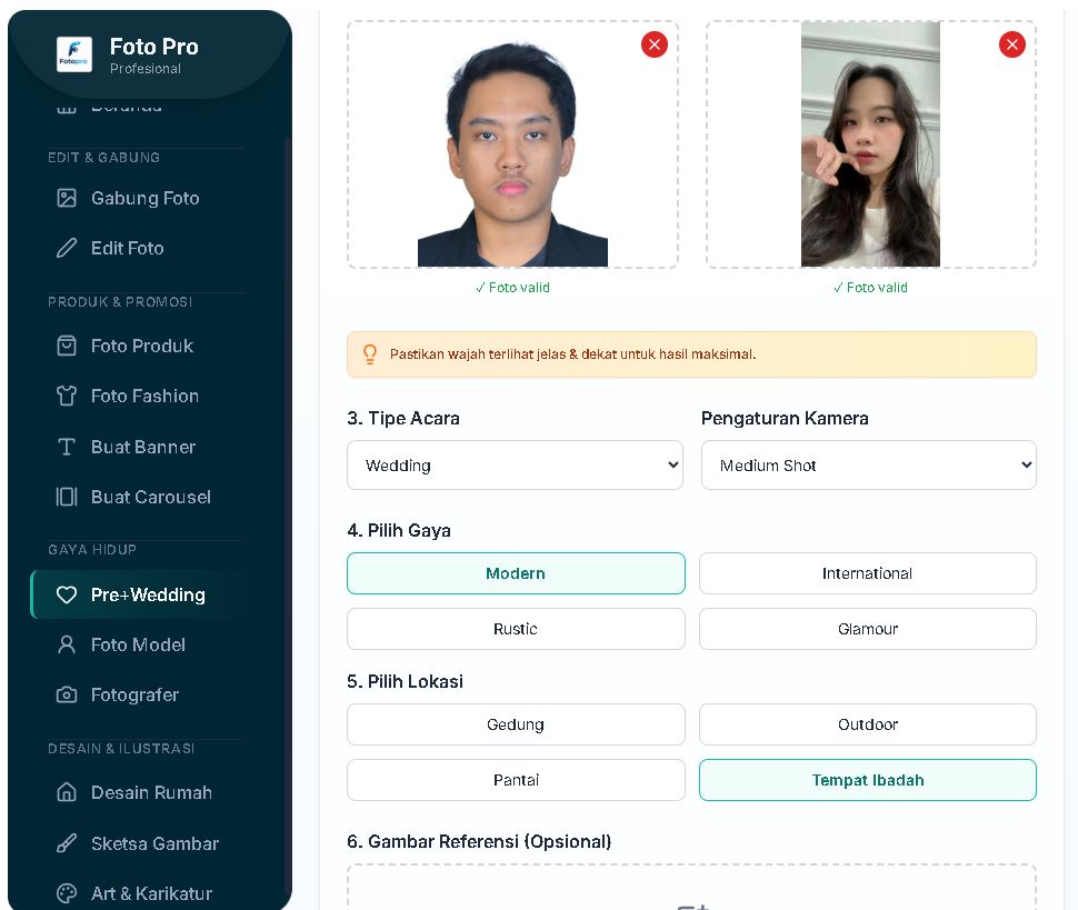 Contoh Foto Lawas Diperbaiki